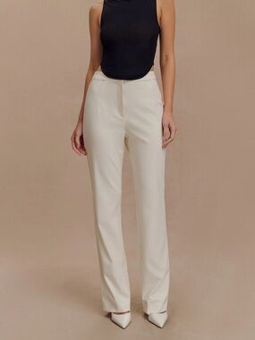 NWT Meshki Allanah Straight Leg Pant - Ivory